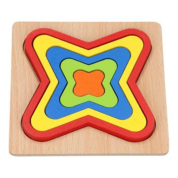 Holzformpuzzle - Schmetterlingsform