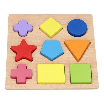 Holz-Formenpuzzle, 9-tlg.