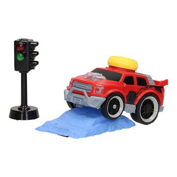 Crash Stunt Auto Set - Rood