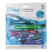 Tauchtorpedos mit Licht, 3 Stk.