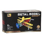 Constructieset Metaal Vliegtuig, 34dlg.
