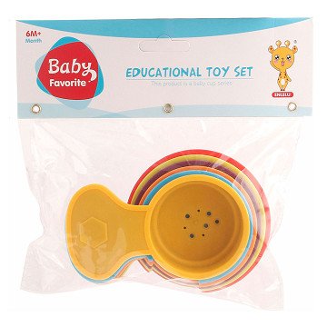 Stackable Cups with Handle, 6 pcs.