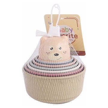 Stapelbecher Pastell, 6 Stk.