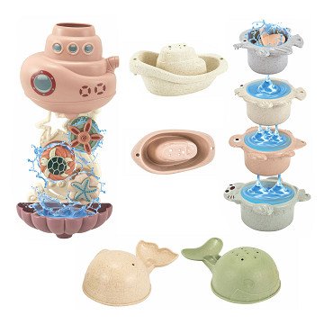 Bath Playset with Waterfall Pastel