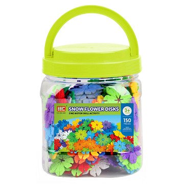 Baublumen in Aufbewahrungsbox, 150 Stück.