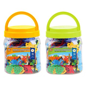 Fädeltiere in Aufbewahrungsbox, 86-tlg.