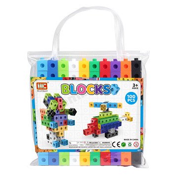 Building Blocks Set in Storage Bag, 100pcs.