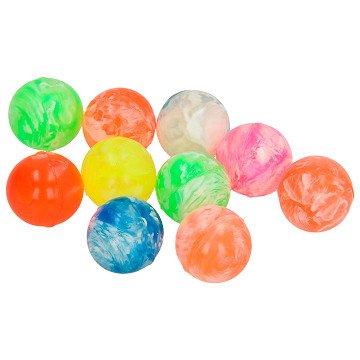 Colored Bouncing Balls, 10 pcs.