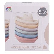 Bath boats Pastel, 6 pcs.