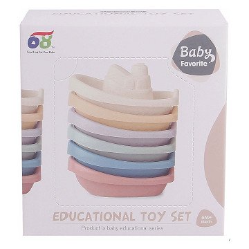 Bath boats Pastel, 6 pcs.