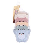 Wasserfall-Badetassen Pastell, 5 Stück