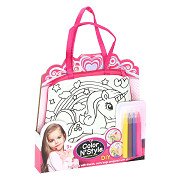 Malen Sie Ihre eigene Einhorntasche aus