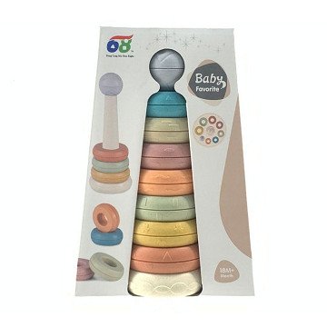 Baby-Stapelturm Pastell