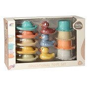 Set Badespielzeug Pastell, 12-tlg.