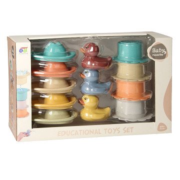 Set Badespielzeug Pastell, 12-tlg.