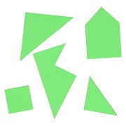 Tangram puzzles, 4 pcs.