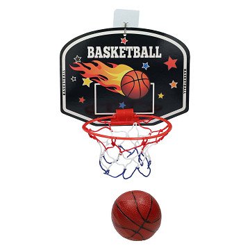 Basketball-Rückwand mit Ball