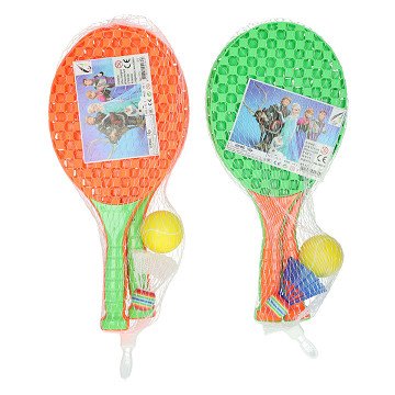 Tennis set ball & shuttlecock