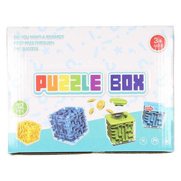 Patience Cube Money Box, 12 pcs.