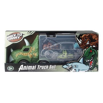 Dino-Transporter mit Monstertrucks