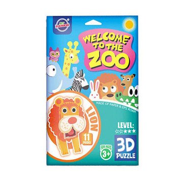 3D Lion Construction Kit