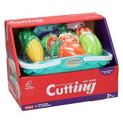 Cut vegetables in shopping cart