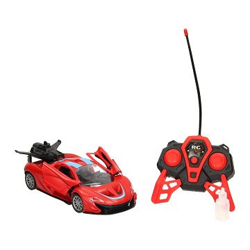 RC Sports Car with Steam Function Red