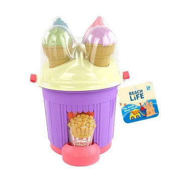 Beach bucket ice cream set, 13 pcs