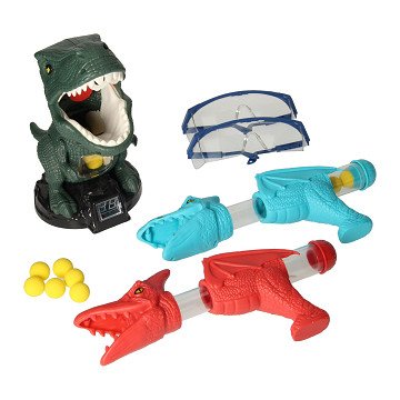 Ball-Shooter, der Dino-Ziel bewegt