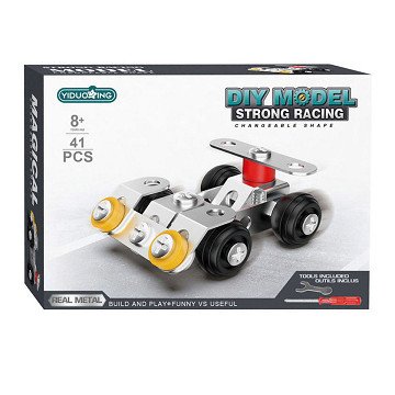 Metal Construction Kit Car, 41pcs.