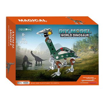 Metalen Constructieset Langnek, 80dlg.