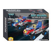 Metalen Constructieset Voertuigen 2in1 Pull Back, 171dlg.