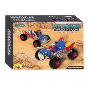 Metalen Constructieset Voertuigen 2in1 Pull Back, 144dlg.