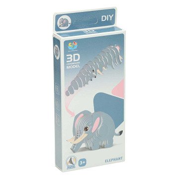 3D Puzzel Olifant, 36st.