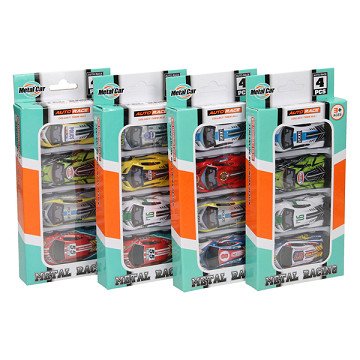 Auto-Set mit Rückziehfunktion – 4 Autos