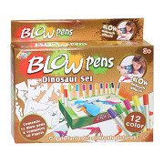 Blaaspennenset met Pompje Dinosaurus