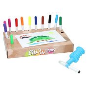 Dinosaur Blow Pen Set with Pump