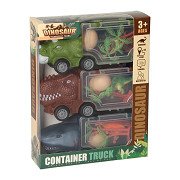Dinosaur and Shark Truck Set, 3 pcs.