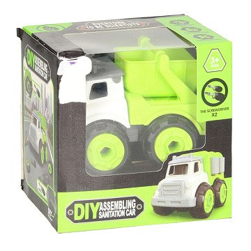 Kiepwagen met Schroefbare Wielen - Groen