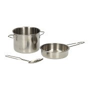 Metal pan set, 3 pieces.