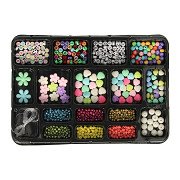 Schmuckherstellung Perlenset Pastell & Metallic