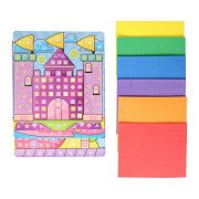 Mosaik-Prinzessin-Bastelset, 4 Platten