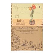 Wooden 3D Construction Kit Tulips - 60pcs.