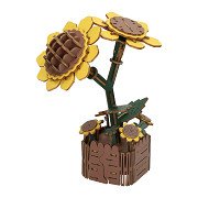 Houten 3D Bouwpakket Zonnebloemen - 121dlg.