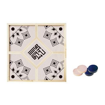 Wooden Puck Shooting Game - 4 Players