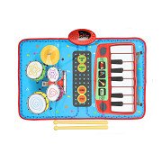 Musikmatte mit Klavier und Schlagzeug