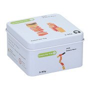 Holzspiel in der Dose - Domino-Rennen