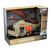 Hubschrauber mit Dinosaurier – inkl. Licht und Ton