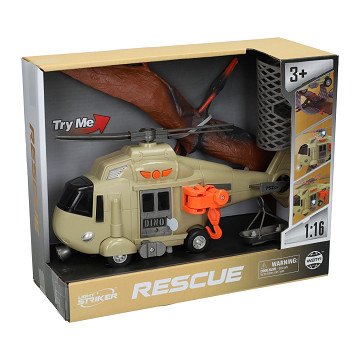 Hubschrauber mit Dinosaurier – inkl. Licht und Ton