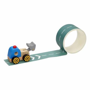 Wooden Work Vehicle with Road Tape, 8mtr